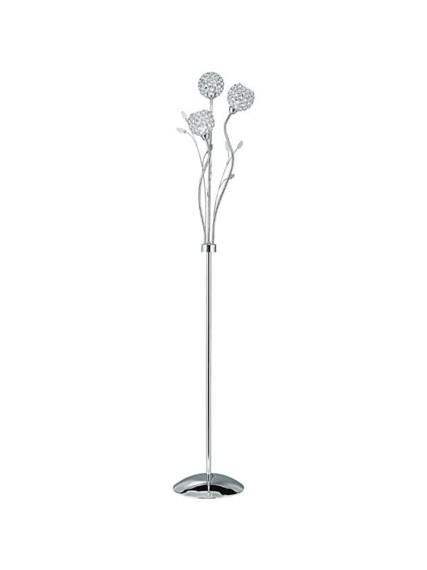 Bellis Chrome 3 Light Floor Lamp