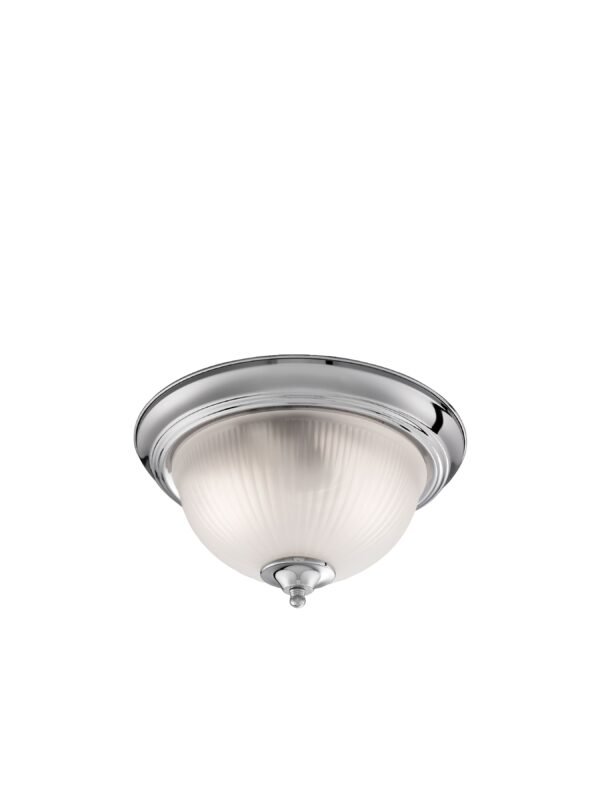 Searchlight American Diner Satin Flush 2 Light Ceiling Flush