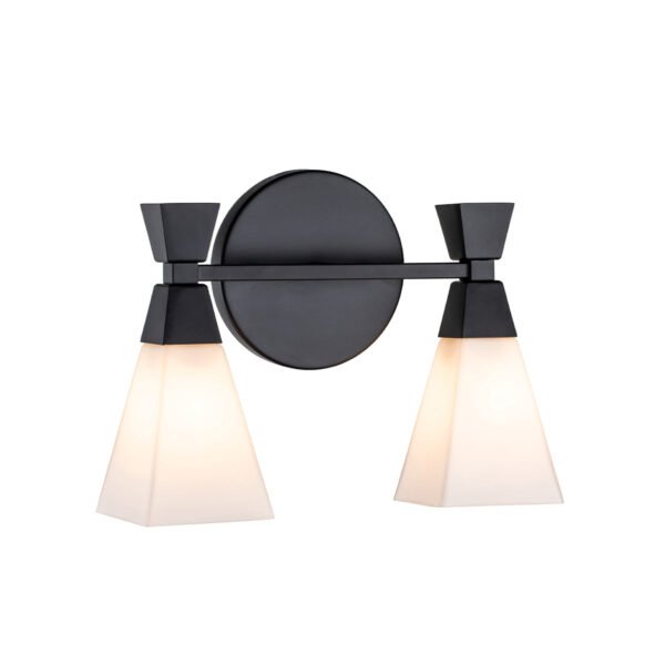 Bowtie 2 Light Wall Light Matte Black
