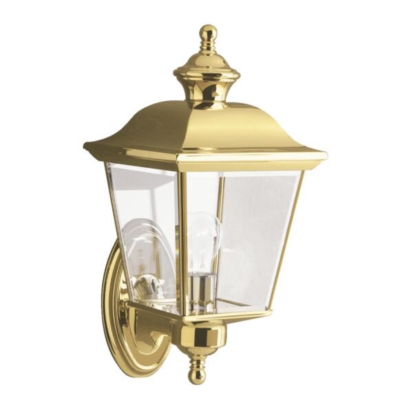 Bay Shore 1 Bulb Medium Outdoor Wall Light Polished Brass