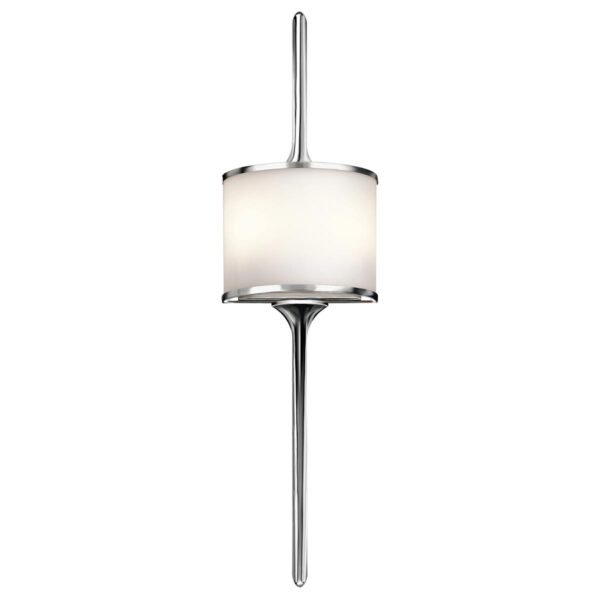 Mona 2 Light Wall Light Polished Chrome Large