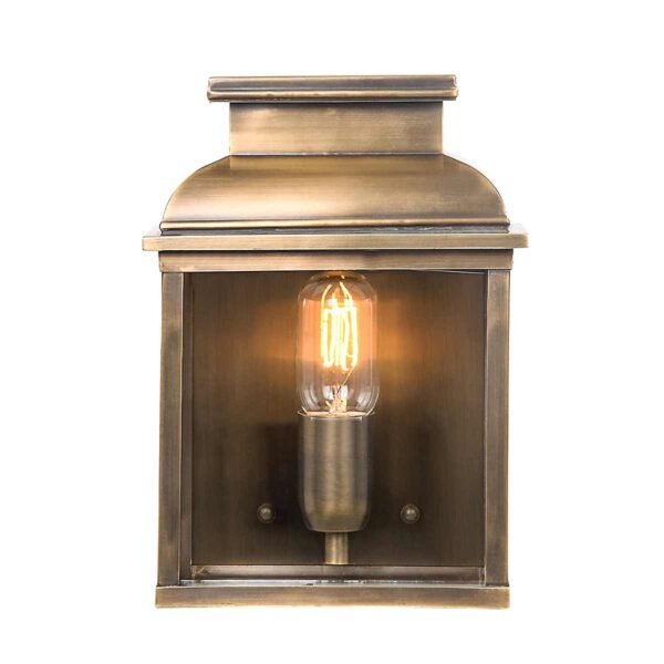 Old Bailey 1 Light Wall Lantern Light Brass Aged Brass