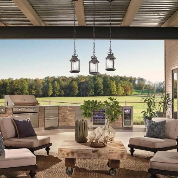Kichler Ashland Bay Outdoor Lantern Pendant Ceiling Light