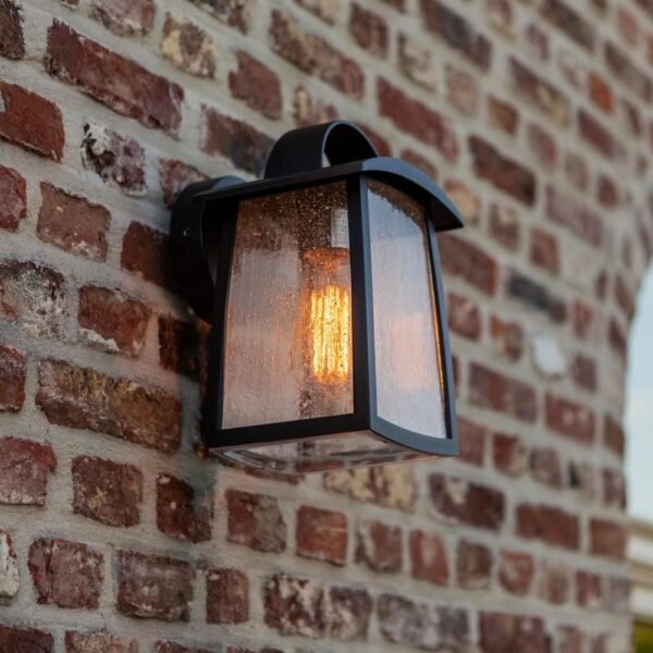 Kelsey Outdoor Wall Light Large with Water Effect Glass