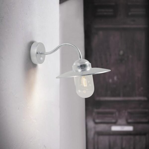 Luxembourg Galvanised Wall Light With Sensor