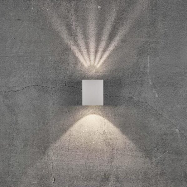 Nordlux Canto Kubi 2 White Twin Light LED Wall Light